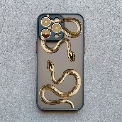 Cover per telefono con motivo a serpente – Design sottile e ammortizzante