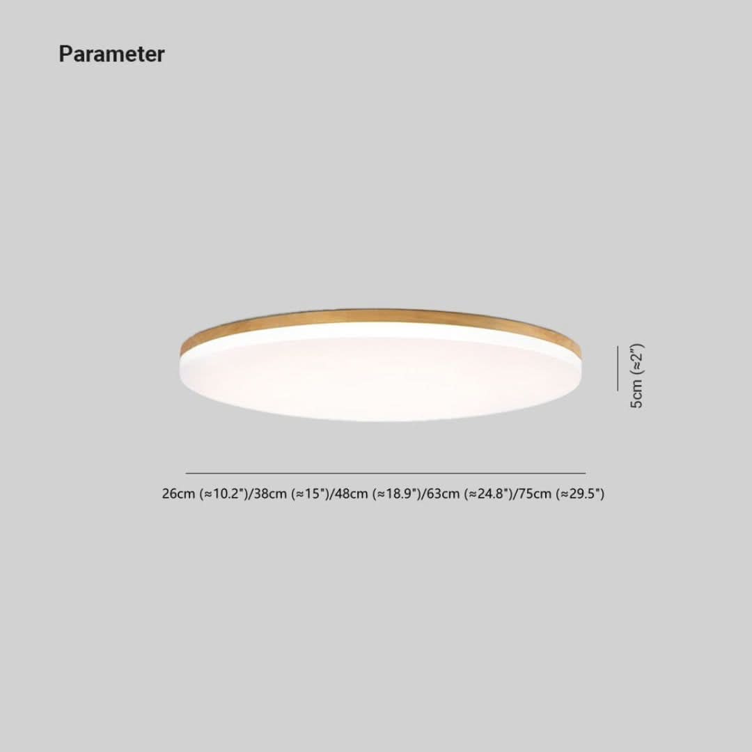 Ozawa LED Ceiling Light Wood Metal