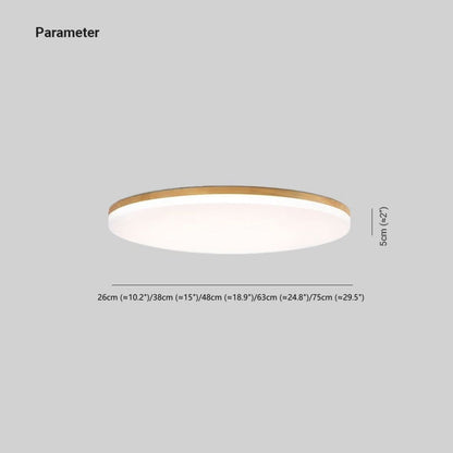Ozawa LED Ceiling Light Wood Metal