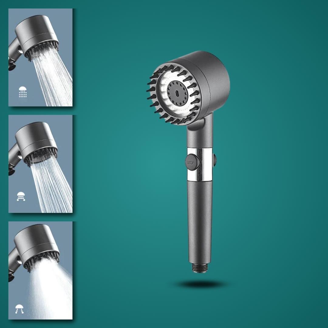 Powerful Water-Saving Shower Head with Filter and 3 Settings