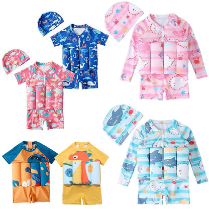 Traje de baño evolutivo para niños con flotabilidad ajustable - aprendizaje seguro de la natación y protección UV