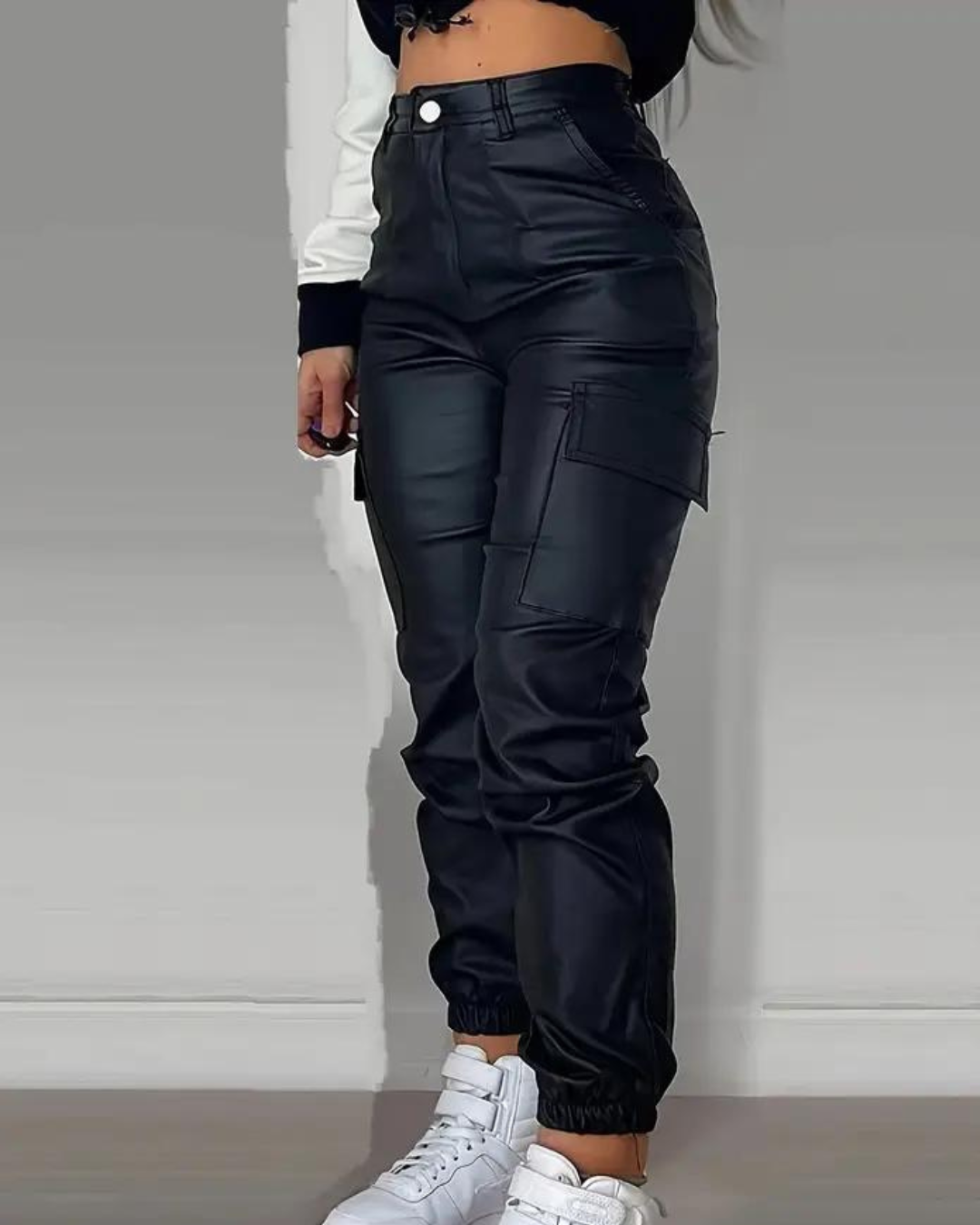 Leather Cargo Ladies' Trousers - Lisa