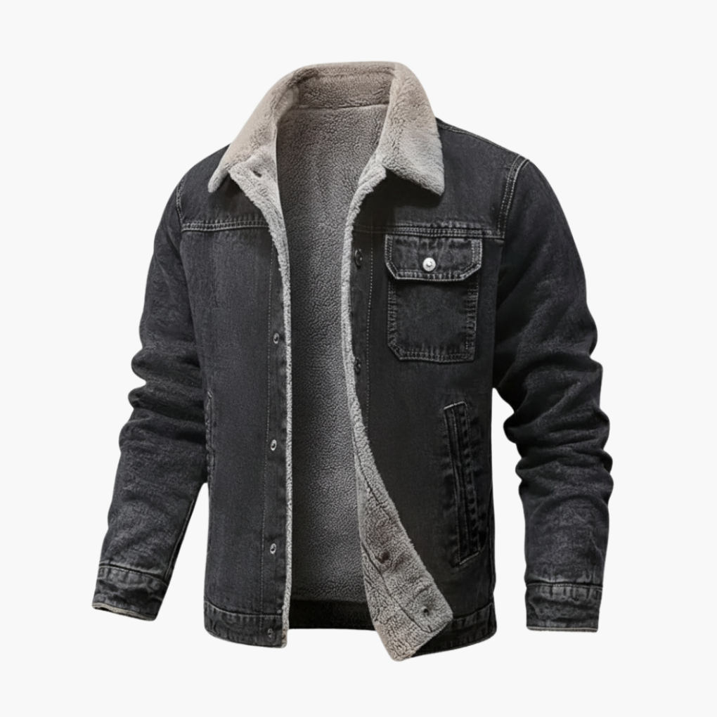 Men's Fleece-Lined Denim Jacket Sale Price