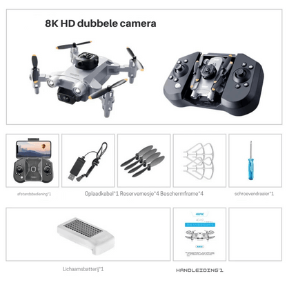 Mini dron V30 - 8K HD - päťstranné vyhýbanie sa prekážkam