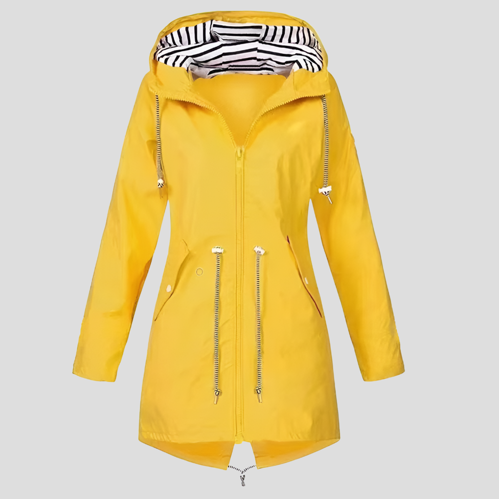 Wasserdichte Damenjacke mit Kapuze