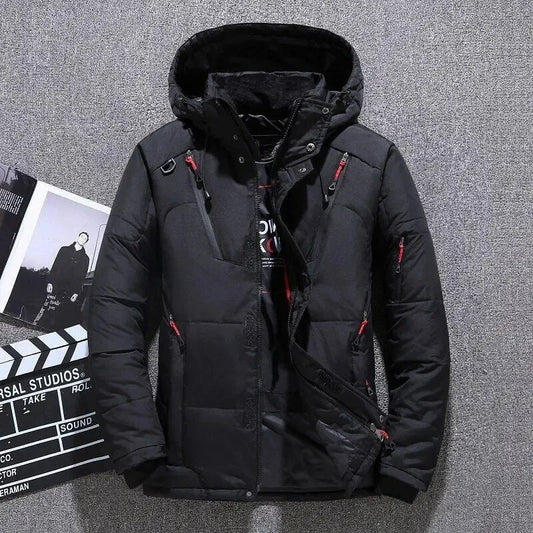Arvid – Chaqueta de invierno cálida y funcional para hombre con capucha