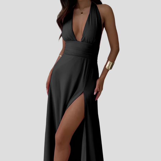 Elegant jumpsuit for kvinner med slep