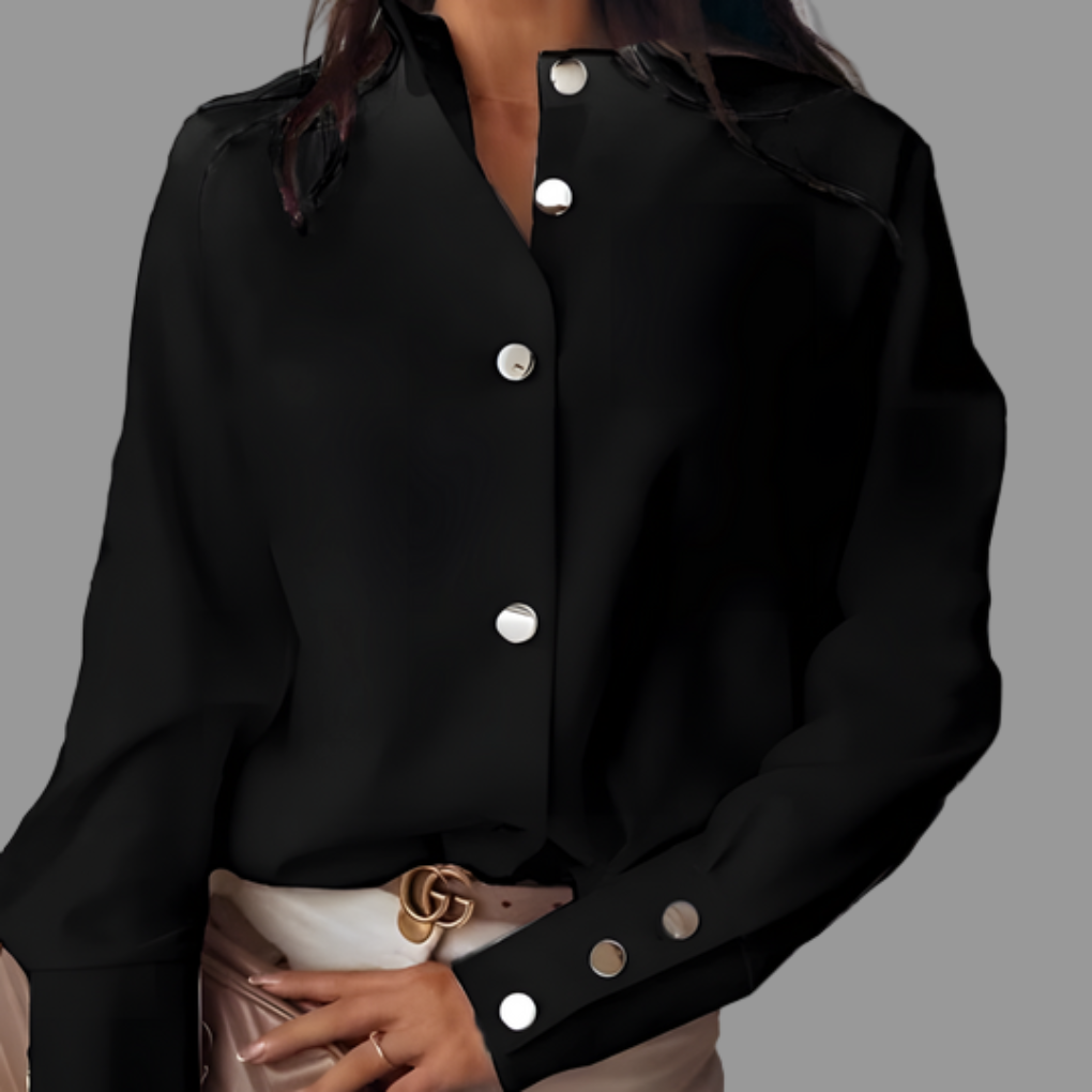Women's Padded Shirt with Buttons – Stylish and Comfortable