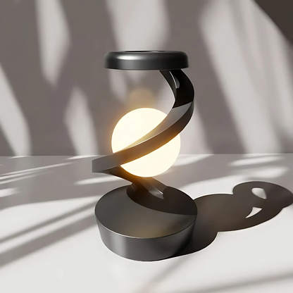 Modern, Warm Accent Spiral Desk Lamp