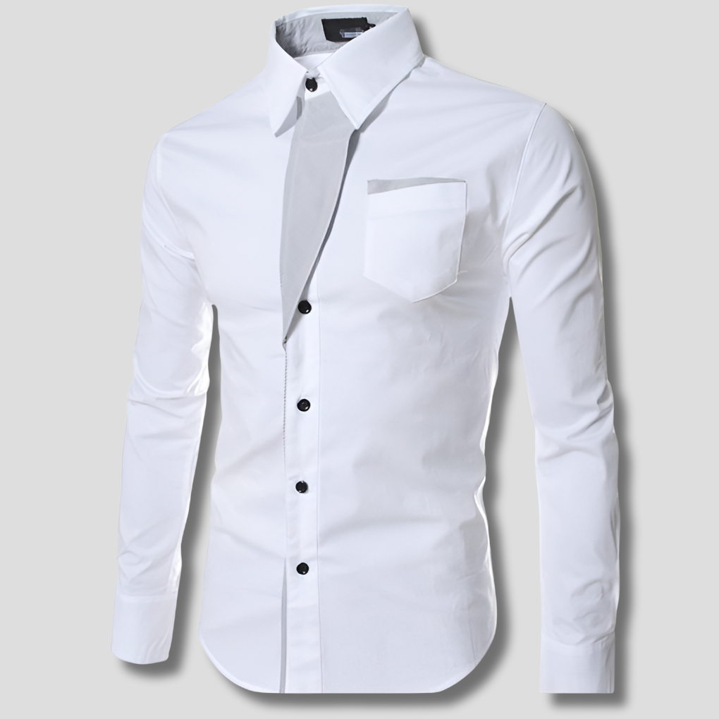 Men's Long Sleeve Shirt – Classic Cotton Design