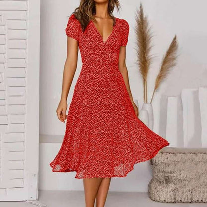 Sommerkleid mit V-Ausschnitt