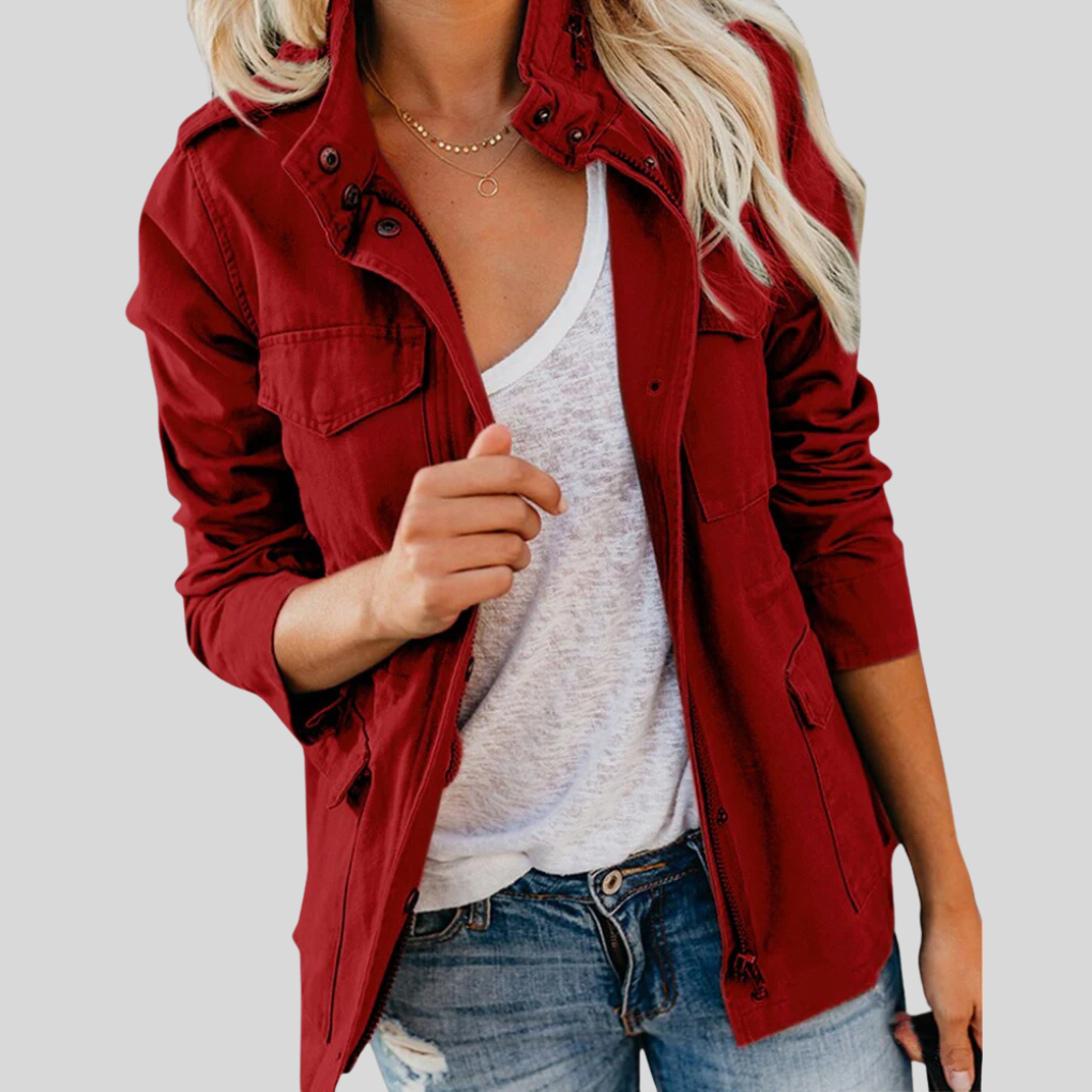 Trendy Women's Mid-Season Coat – Stylish and Comfortable for the Transitional Months