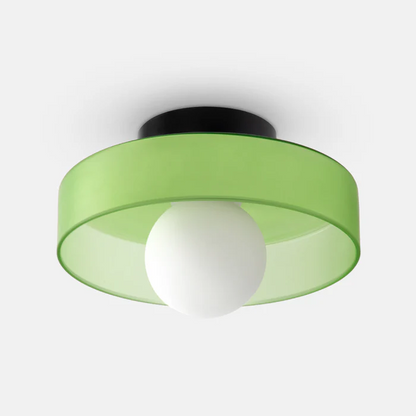 Plafón redondo moderno de cristal – Diseño elegante y atemporal