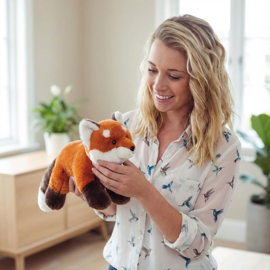 Zachte knuffel in de vorm van een dier, langwerpig voor comfort en ontspanning