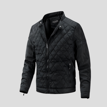 Stylish Padded Jacket for Men in Transitional Style
