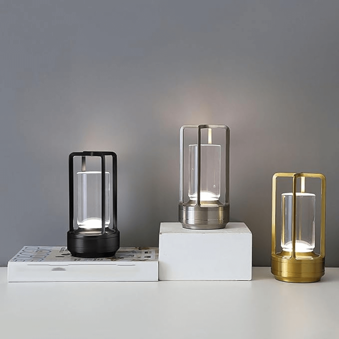 Crystal Lantern Table Lamp