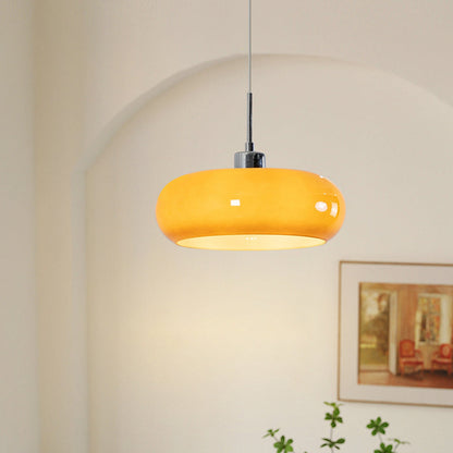 Stijlvolle glazen hanglamp met uniek ontwerp