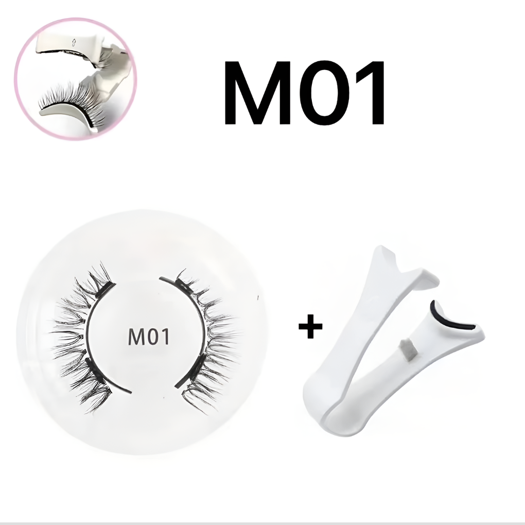 Reusable Magnetic Eyelash and Tweezers Set
