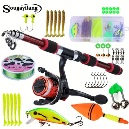 Telescopic Fishing Rod Set | 1.8m Portable Fishing Rod with Smooth Reel | Complete Kit for All Anglers 5