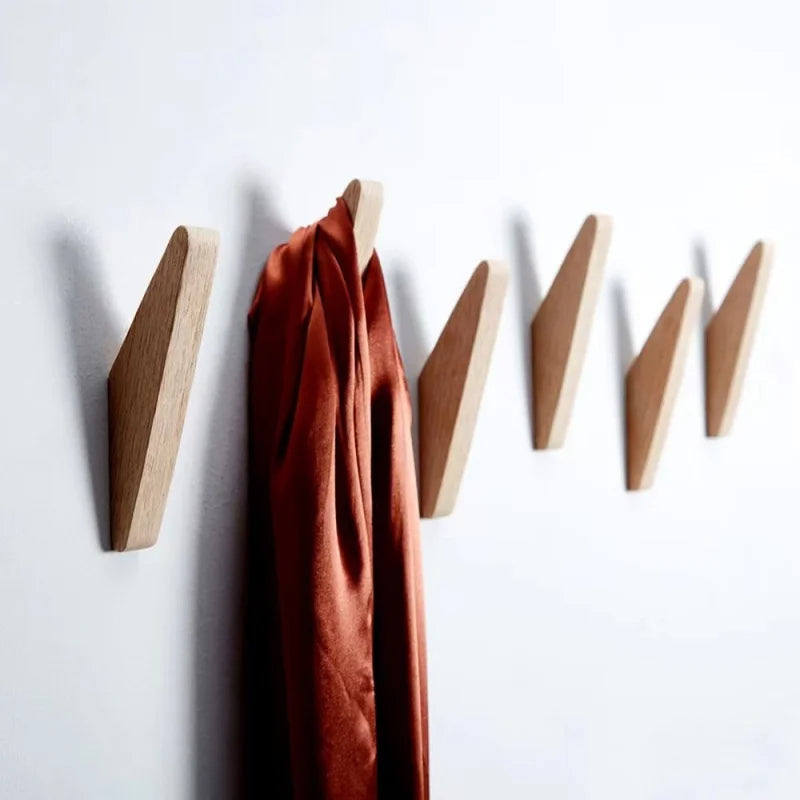 Perchero de madera de pared