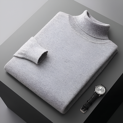 High-Quality Cashmere Roll Neck Jumper for Men