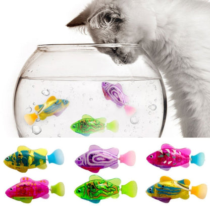 Interactive Cat Toy Set – Realistic Swimming Motion and Engaging Light