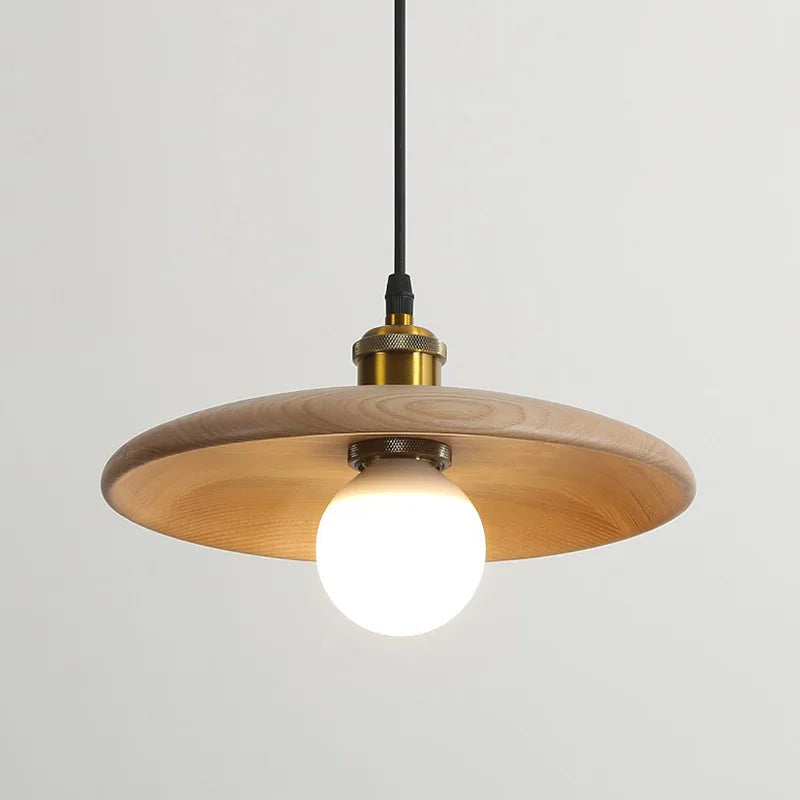 Rustic Wooden Ceiling Lamp for Ambient Lighting