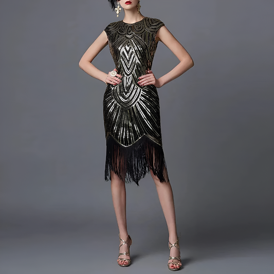 Vestido estilo flapper para mujer