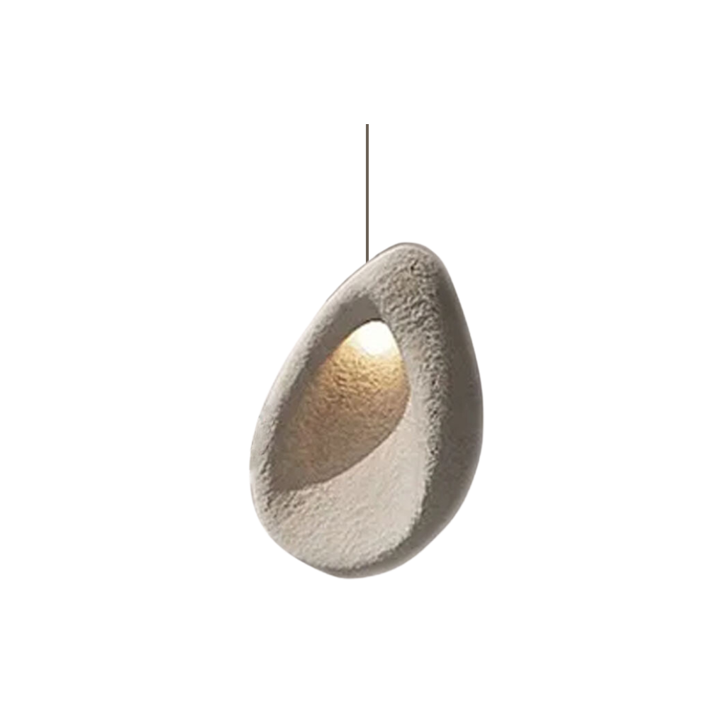 Pendant Light with Organic Style and Warm Light