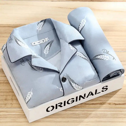 Pyjama set with shirt and button closure - Rex