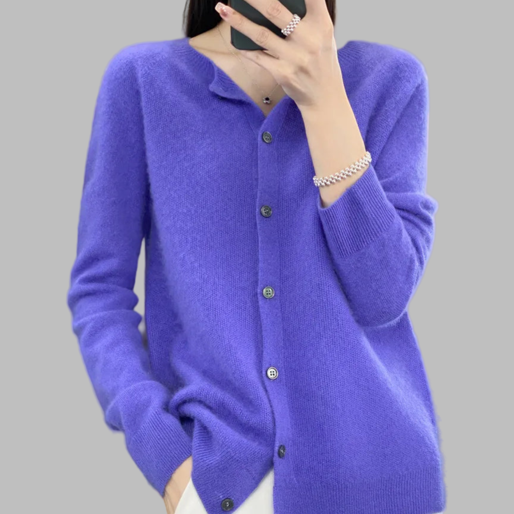 Women's O-neck Cardigan