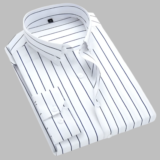 Camisa de algodón a cuadros Oxford para hombre