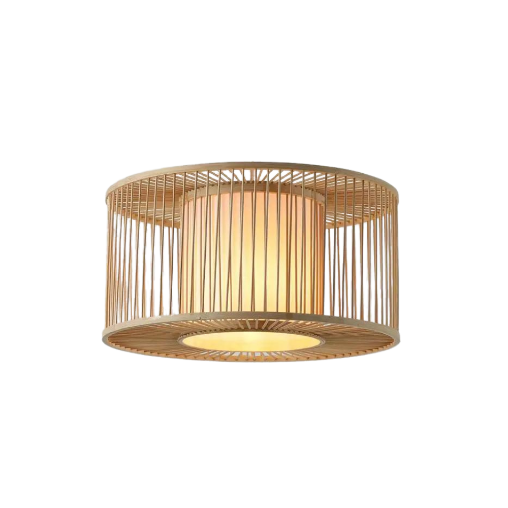 Bamboo Pendant Lamp Night Butterfly