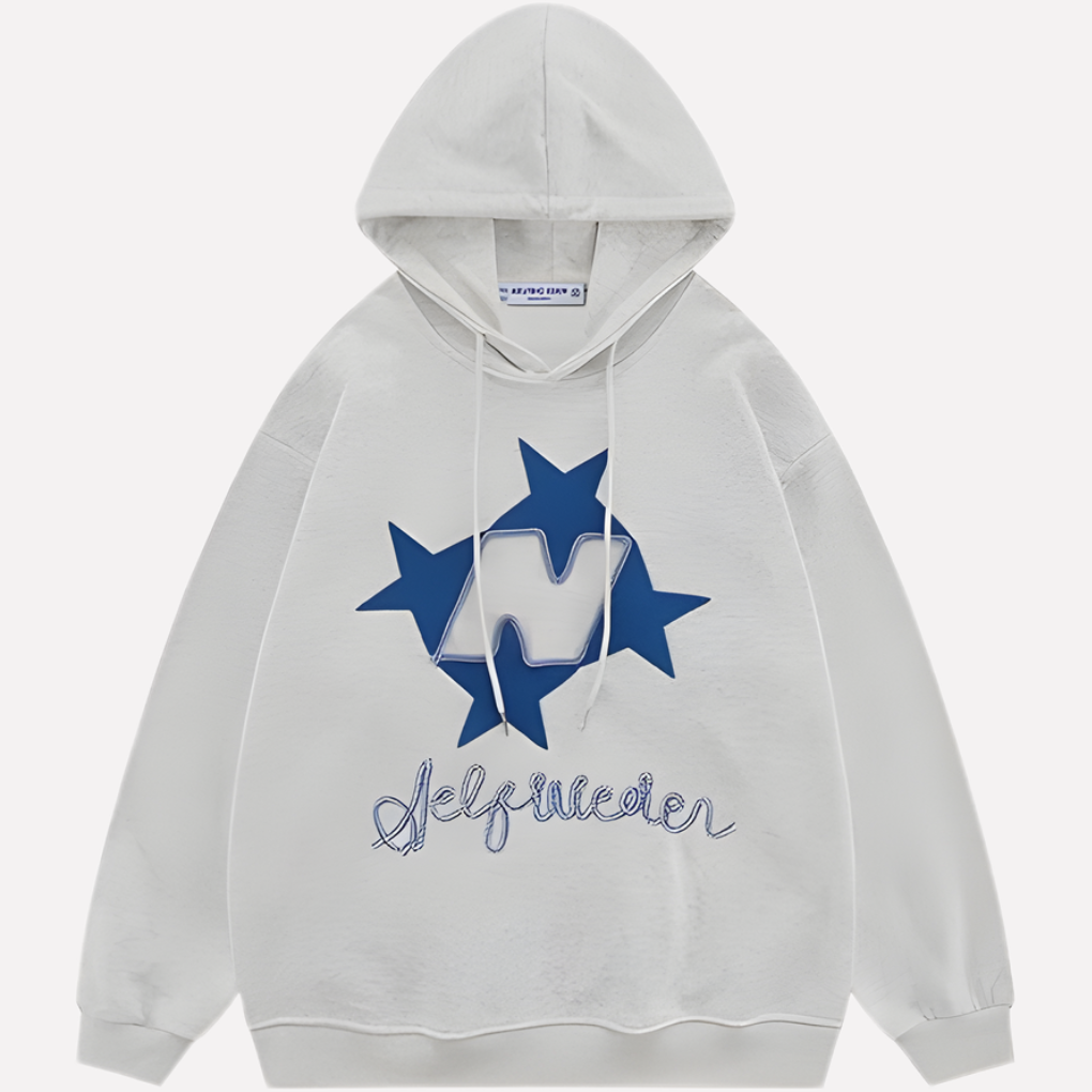 Felpa con cappuccio oversize da donna con grafica