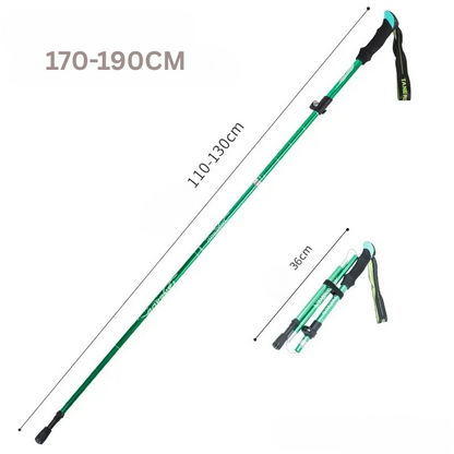 Folding Aluminium Telescopic Walking Stick for Outdoor & Seniors