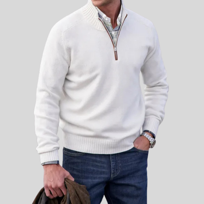 Men's Zip Front Sweater
