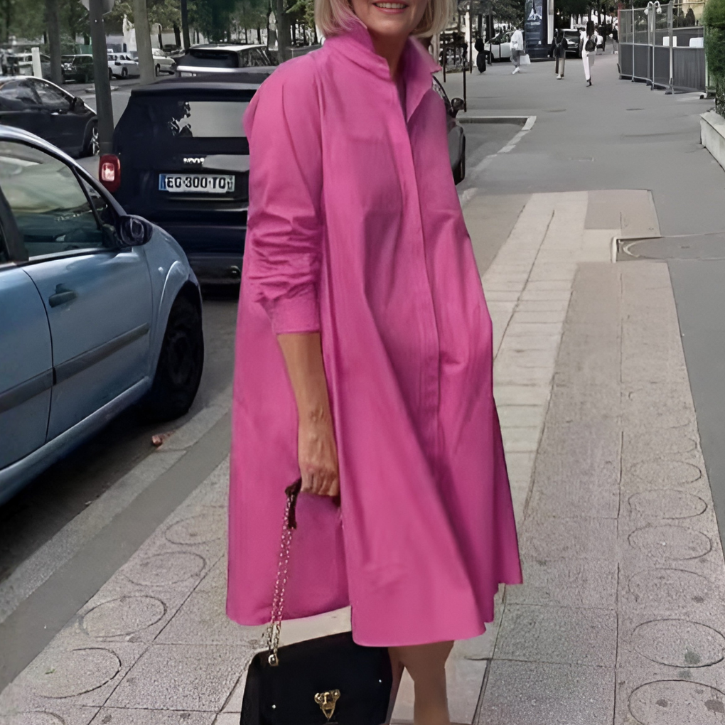 Vestido polo elegante para mulher