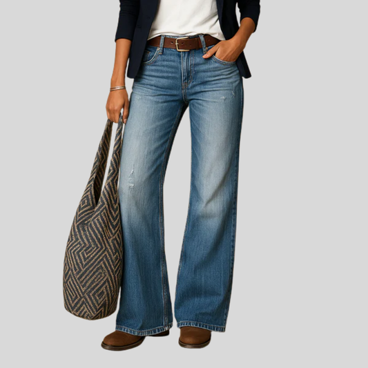 Pantalones rectos elegantes para mujer