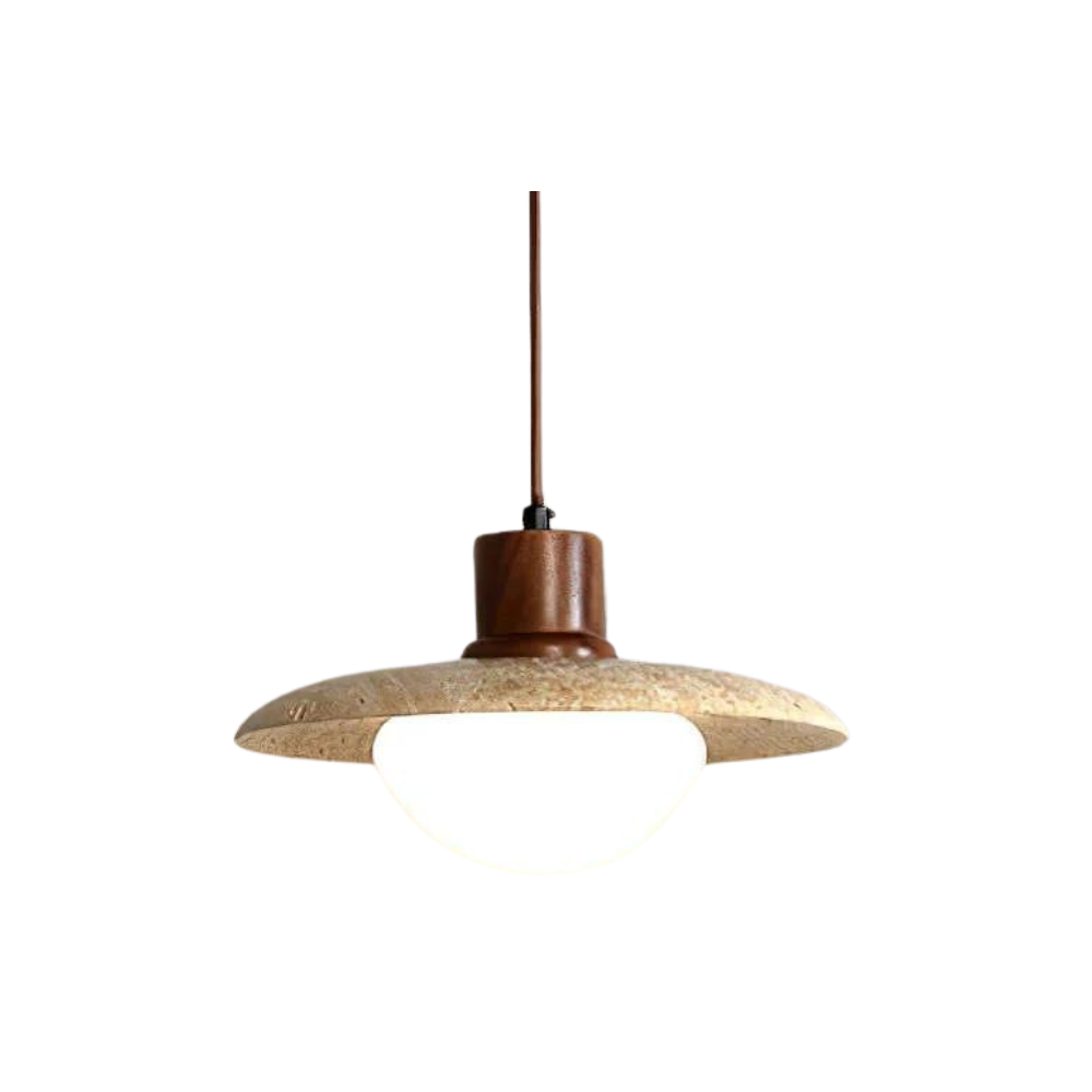 Travertin-Pendelleuchte - Luxuriöses und natürliches Design