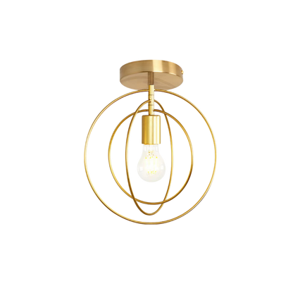 Luxury Gold Ring Ceiling Lamp