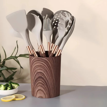 Luxury 10-Piece Kitchen Utensil Set with Heat-Resistant Finish