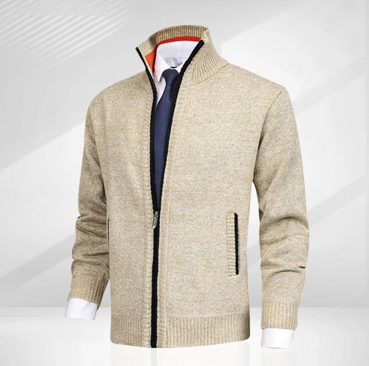 Suéter de punto con cremallera para hombre - Knox