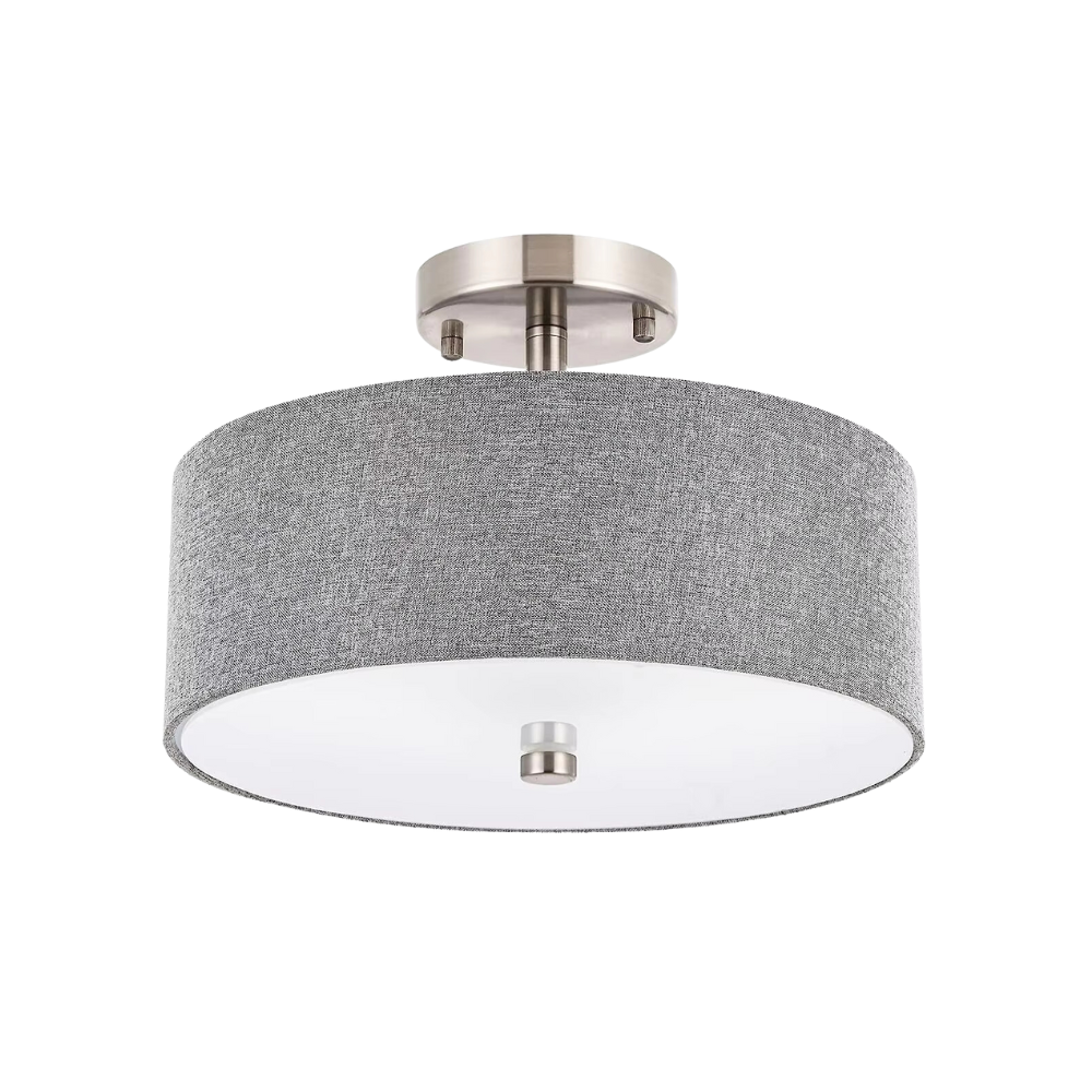 Lustre LED doré avec des accents de cristal