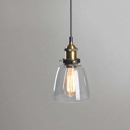 Vintage Industrial Pendant Light – Glass & Metal