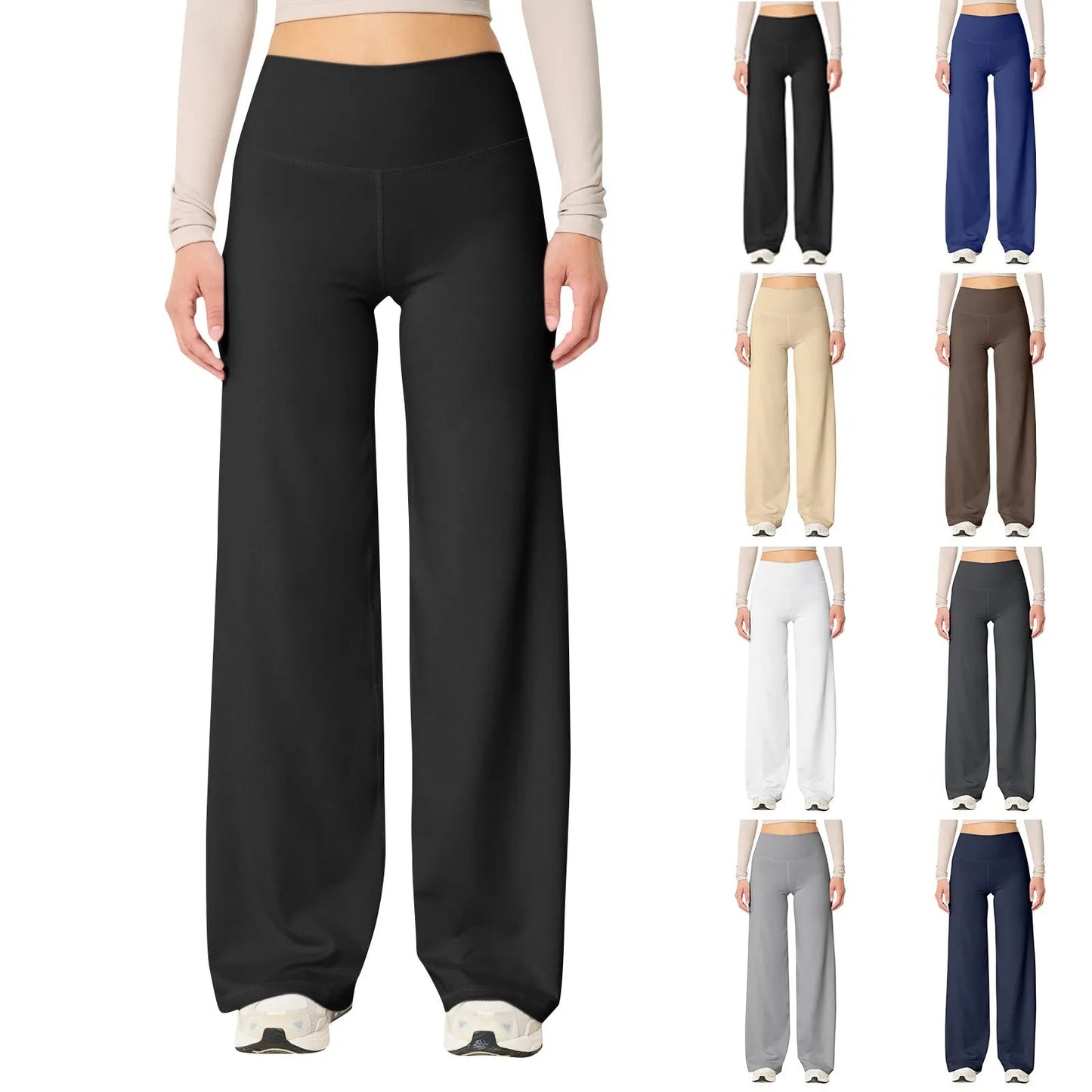 Stretchy High Waist Yoga Trousers for Women