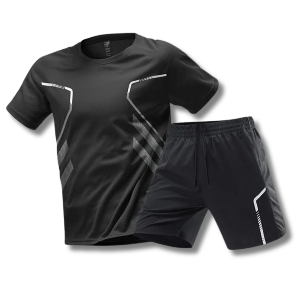 Conjunto de roupa desportiva para homem – calções e t-shirt