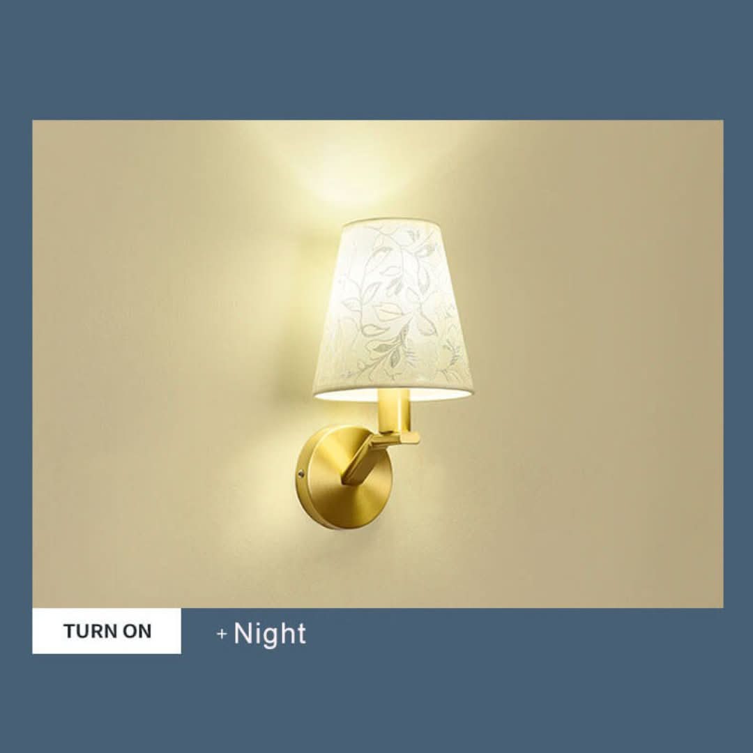 LichtBloeier - moderne vegglampe med stoffskjerm