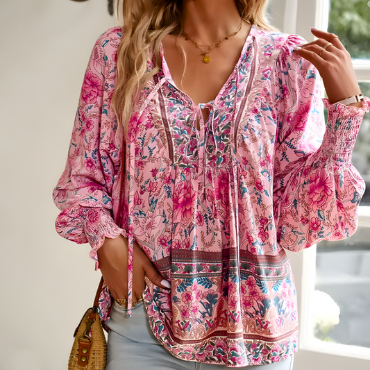 Blusa de mujer con estampado floral
