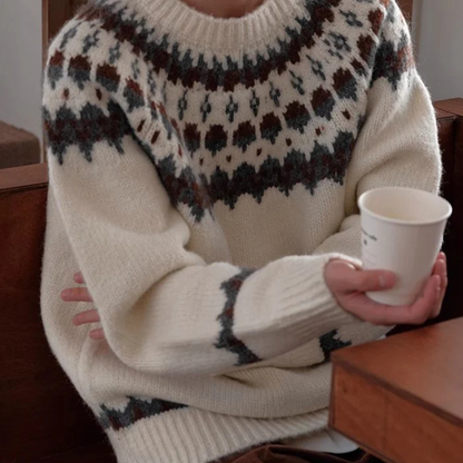 Vintage Crew Neck Jumper for Men – Retro Style