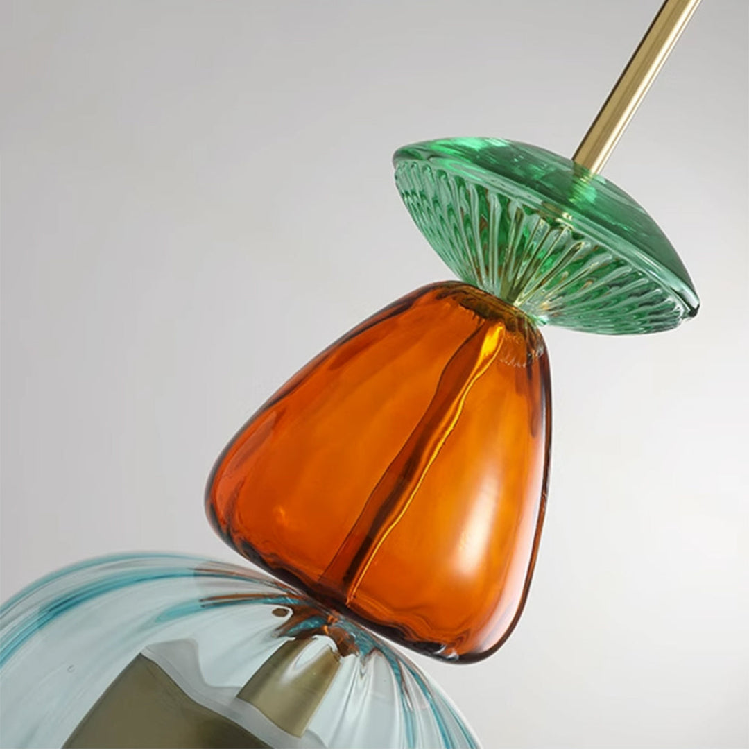 Lustră suspendată elegantă din sticlă, cu LED, Madre - modernă și cu o atmosferă plăcută